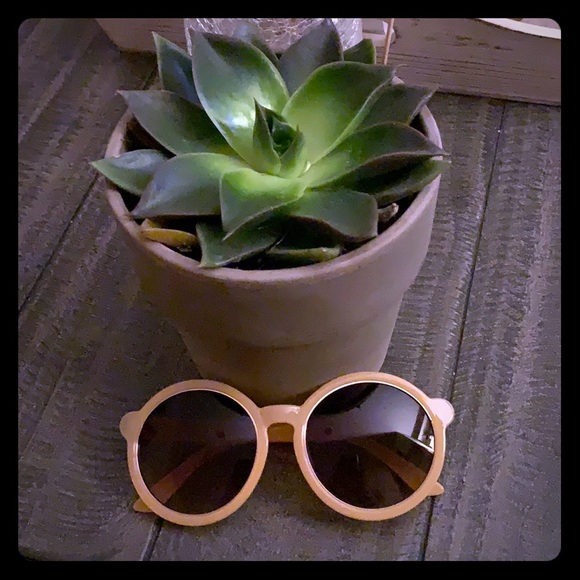 Accessories - Round Festival Sunglasses Peach Color